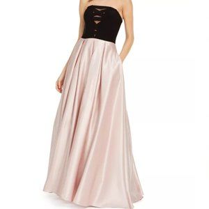 Blondie Nites Strapless Silk Skirt Gown 13